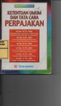 Ketentuan Umum Dan Tata Cara Perpajakan